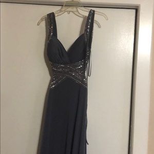 Adrianna Papell grey dress